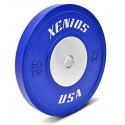 DISCOS PARE-CHOCS COULEUR BLEU STOPEROPHILIE ET CROSSFIT XENIOS OA 20 KG