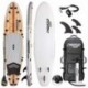 THURSO SURF Tabla Paddle Surf Hinchable Waterwalker 335x81x15 cm Construcción de Dos Capas Deluxe Incluye Remo con Eje de Car