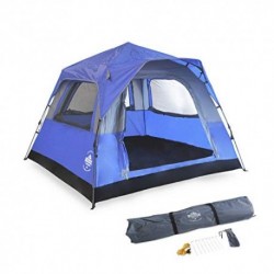 Lumaland Outdoor Pop Up Comfort tent for 3 People Camping Festival 210 x 210 x 140 cm with Transport bag