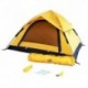 Lumaland Tienda de campaña Outdoor Light Pop Up Ligera para 3 Personas Camping Acampada Festival 210 x 190 x 110 cm Amarillo