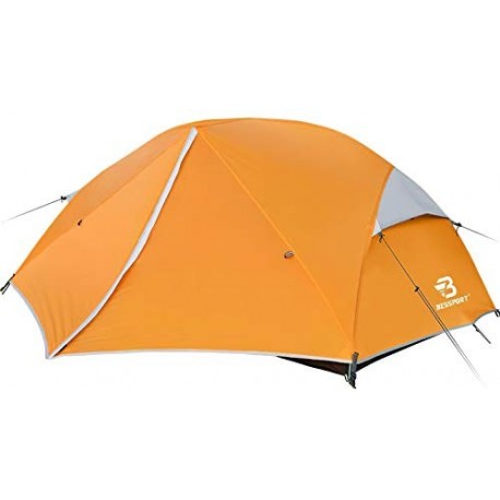 Bessport Tienda de Campaña 2 Personas Ligero con Dos Puertas A Prueba de UV/Viento Fuerte/Lluvia para Trekking, Campamento, P