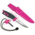 Light My Fire Swedish Fireknife Messer mit Pedernal, Unisex Erwachsene, Blau/Fucsia, M