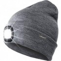 Oumeiou novo brilhante led brilhante luz beanie cap unisex lanterna recarregável Multi-color cinza