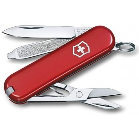 Victorinox Classic SD - Navaja multiusos, color Rojo, 58 mm