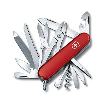 Victorinox Huntsman 1.3773 - Cuchillo navaja con 24 funciones, color rojo