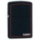 Zippo Logo Mechero, Black Matte, 3.5x1x5.5 cm