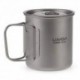 Lixada Taza Titanio Portable Ultralight 900ml con Mango Plegable y Tapa Utensilios de Cocina para Acampada Senderismo Ta8316B