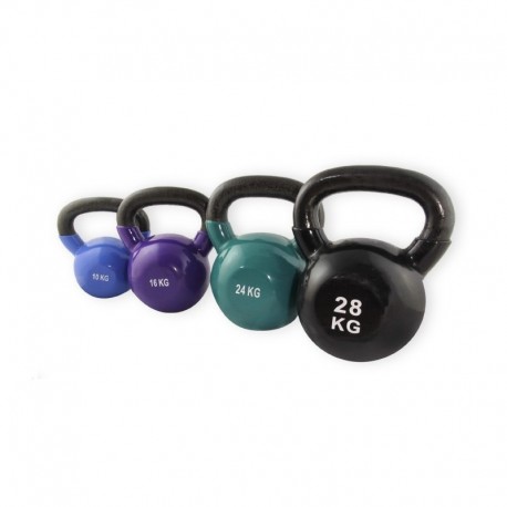 KETTLEBELLS VINILO DE 2 A 32 KG PARA TONIFICACIÓN Y RESISTENCIA