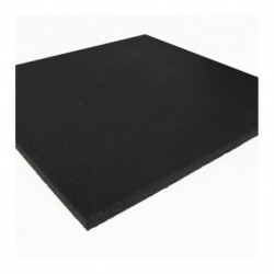 LOSETA 1000X1000X15 MM - NEGRO - SUELO RESISTENTE PARA GIMNASIOS