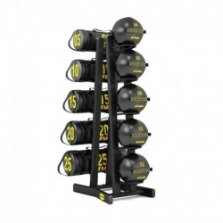 SOPORTE VERTICAL PARA POWER BAGS Y WALL BALLS  CAPACIDAD PARA 10 PIEZAS