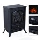 Mobile electric fireplace type stove standing 900W/18...