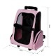 Trasporto cane carrello 2 in 1 zaino carrello 36x30x49 cm rosa animali