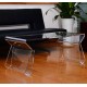 Table side table plexiglass table acrylic coffee table 98x43x39 cm