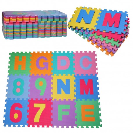 Tapis avec lettres et chiffres pour les enfants - 36...