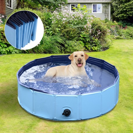 Pool for dogs swimming pets folding Φ120c...