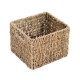 Wicker naturale e vimini neri.