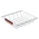 Kitchen basket natural wood metal 81 ...