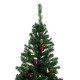 Homcom grün Weihnachtsbaum mit Ornamenten я75x150cm Kunstbaum Dekoration