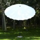 Parasol 2.5x2.45m brown and white steel tube.