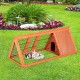 Cage rouge lapin bois de vin 118x50x45cm...