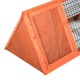 Cage rouge lapin bois de vin 118x50x45cm...