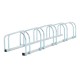 Parking 5 bicycles silver steel 130x33x27c...