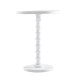 Table auxiliaire tube en bois blanc 43x58,5cm...