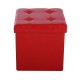 Sgabello pieghevole legno rosso 38x38x38cm...