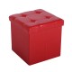 Sgabello pieghevole legno rosso 38x38x38cm...