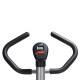 Homcom static bike spinning fitness - rosso e argento - tubo d'acciaio, pp e pvc - 65x43x97cm