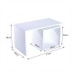 Coffee table white wood 77x40x44cm...