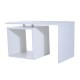 Table basse en bois blanc 77x40x44cm...