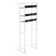 Metal shelf white iron 56x185x67-78cm...