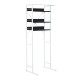 Metal shelf white iron 56x185x67-78cm...