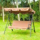 Brown metal garden swing 170x110x153cm...