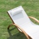 Sunbed for garden terrace and pool - white.