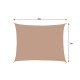 Awning garden fabric sand 3x4m.