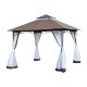 3x3m coffee polyester tent.