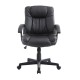 Bureau chaise pivotante noir pu 62 x 67 x 94-10...