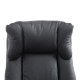 Office chair black pu 66 x 71 x 110-120cm...