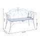 Garden bench for 2 people – white – ace.