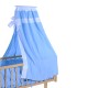 Baby cot blue wood 94x50x140cm...