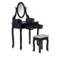 Black wood stool makeup 88x...