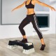 Step fitness black and grey plastic 76x29x12.5-22.5c...