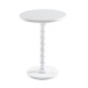 Table auxiliaire tube en bois blanc 43x58,5cm...