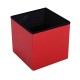 Sgabello pieghevole legno rosso 38x38x38cm...