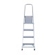 Aluminiumtreppe silber 144x80x43cm...