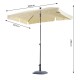 Terrasse parasol jardin ou patio - couleur beige -...