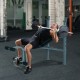 Weight bench black steel 165x68x114cm...