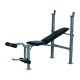 Weight bench black steel 165x68x114cm...